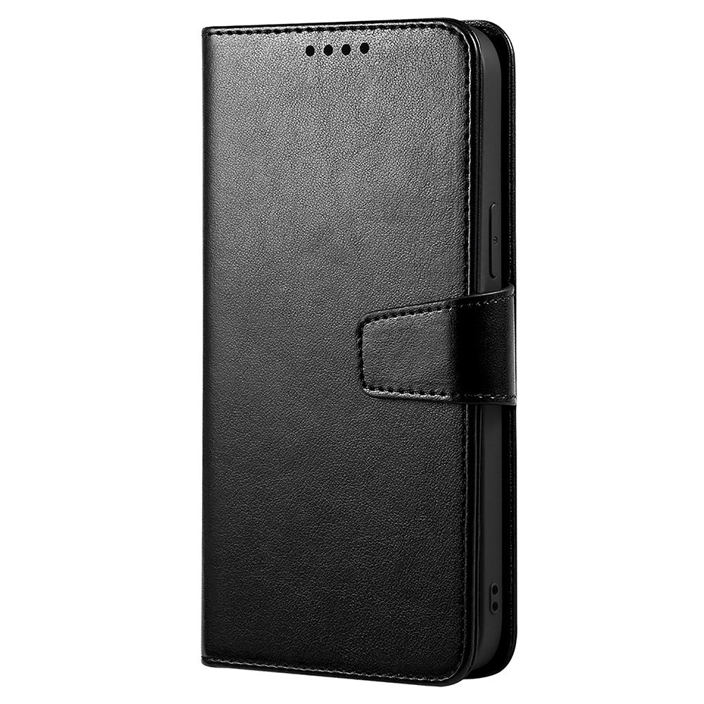 For Samsung Galaxy A57 5G Case Stand Card Holder Wallet Leather Phone Cover - Black