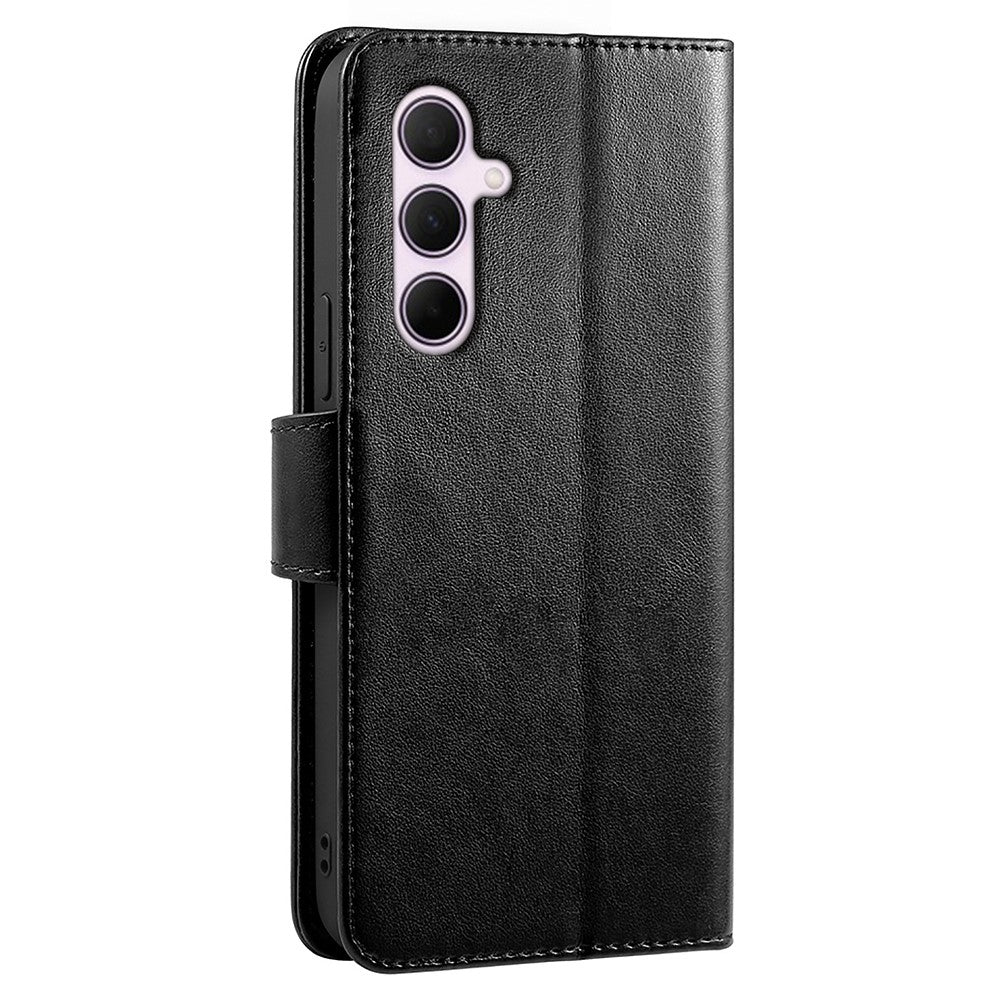 For Samsung Galaxy A57 5G Case Stand Card Holder Wallet Leather Phone Cover - Black