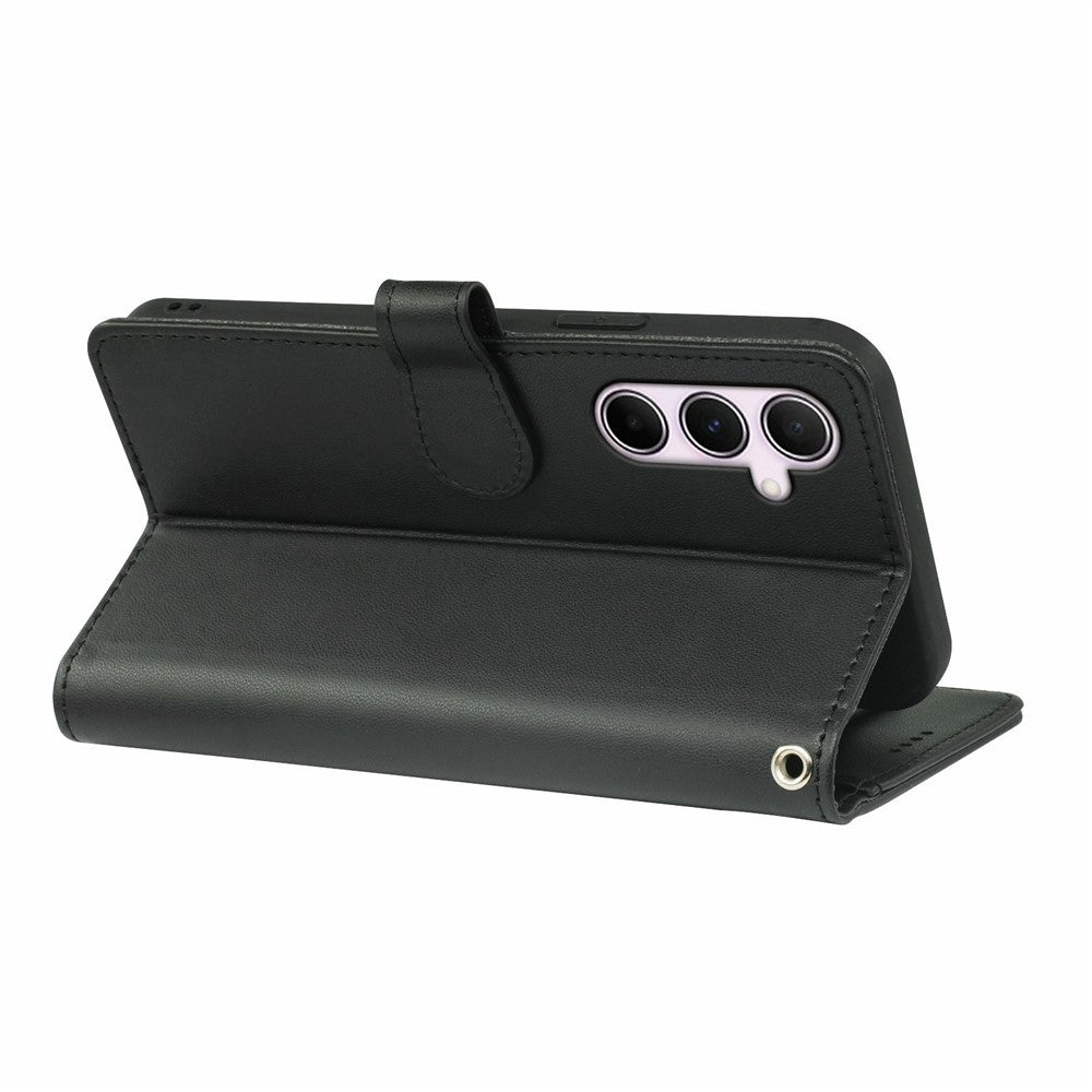 For Samsung Galaxy A57 5G Case with 9 Card Slots PU Leather Stand Phone Cover - Black