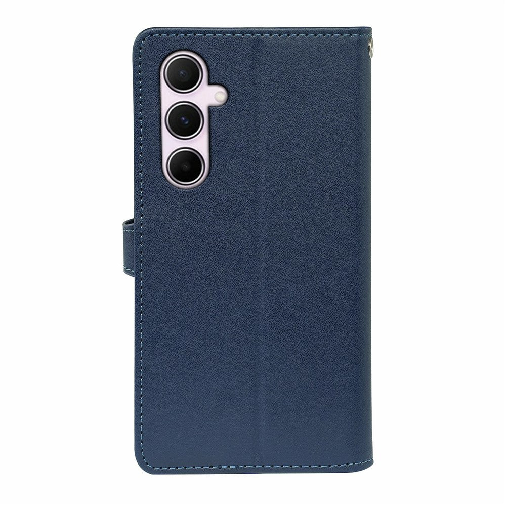 For Samsung Galaxy A57 5G Case with 9 Card Slots PU Leather Stand Phone Cover - Blue