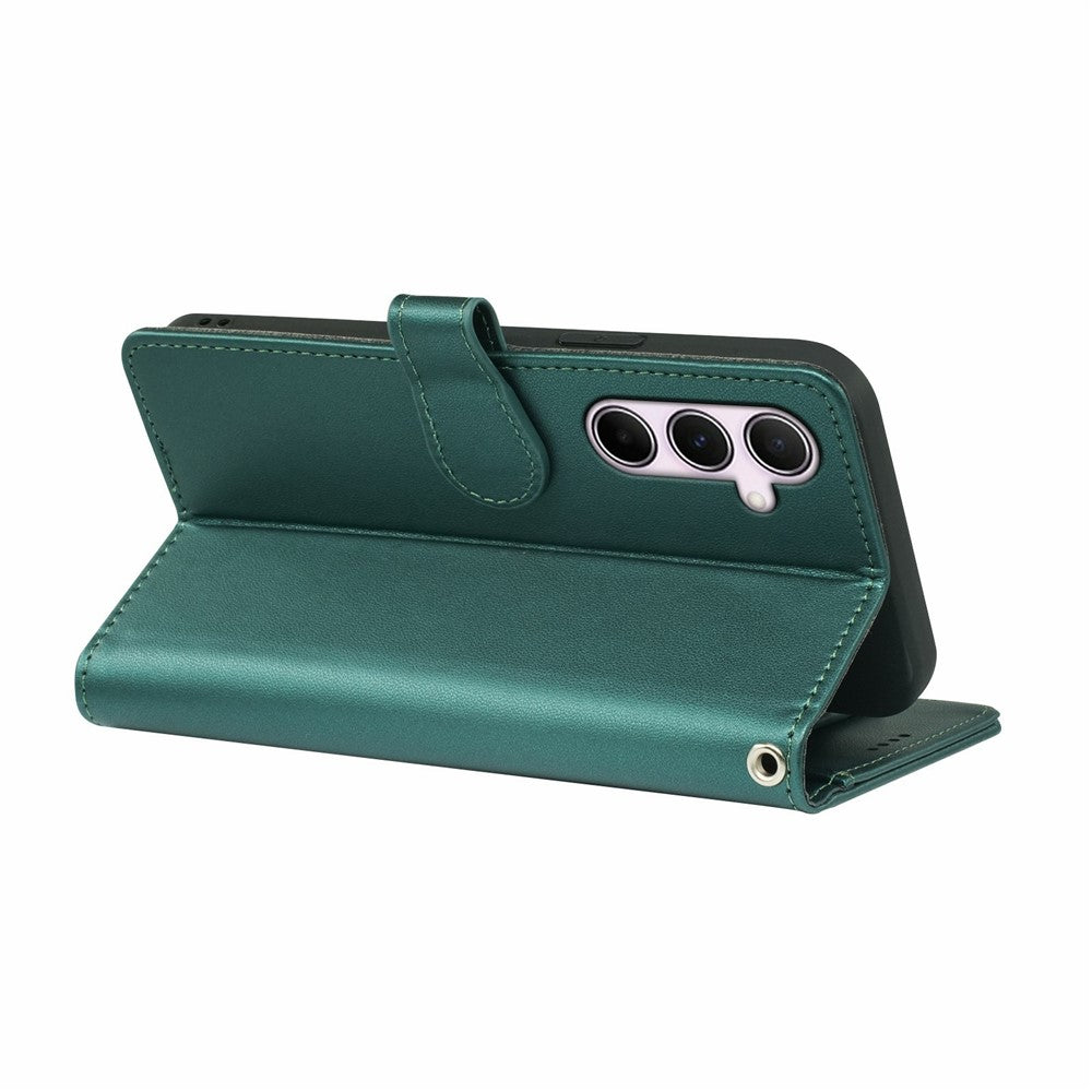 For Samsung Galaxy A57 5G Case with 9 Card Slots PU Leather Stand Phone Cover - Green