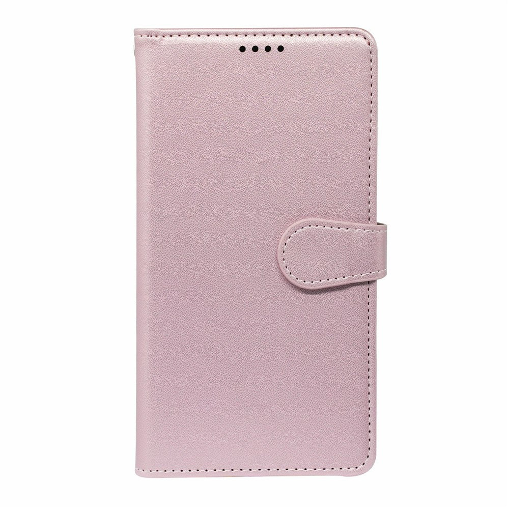 For Samsung Galaxy A57 5G Case with 9 Card Slots PU Leather Stand Phone Cover - Rose Gold