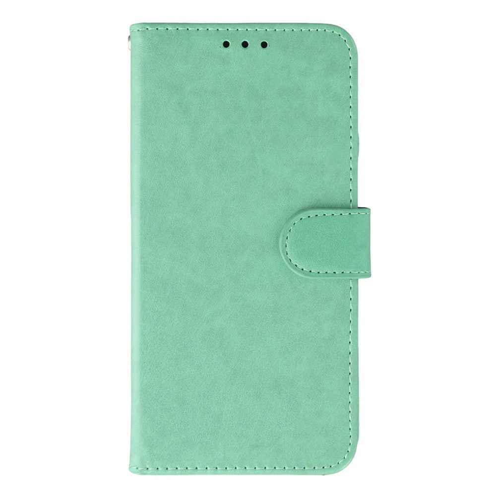For Samsung Galaxy A57 5G Case PU Leather Flip Wallet Phone Cover with Strap - Green