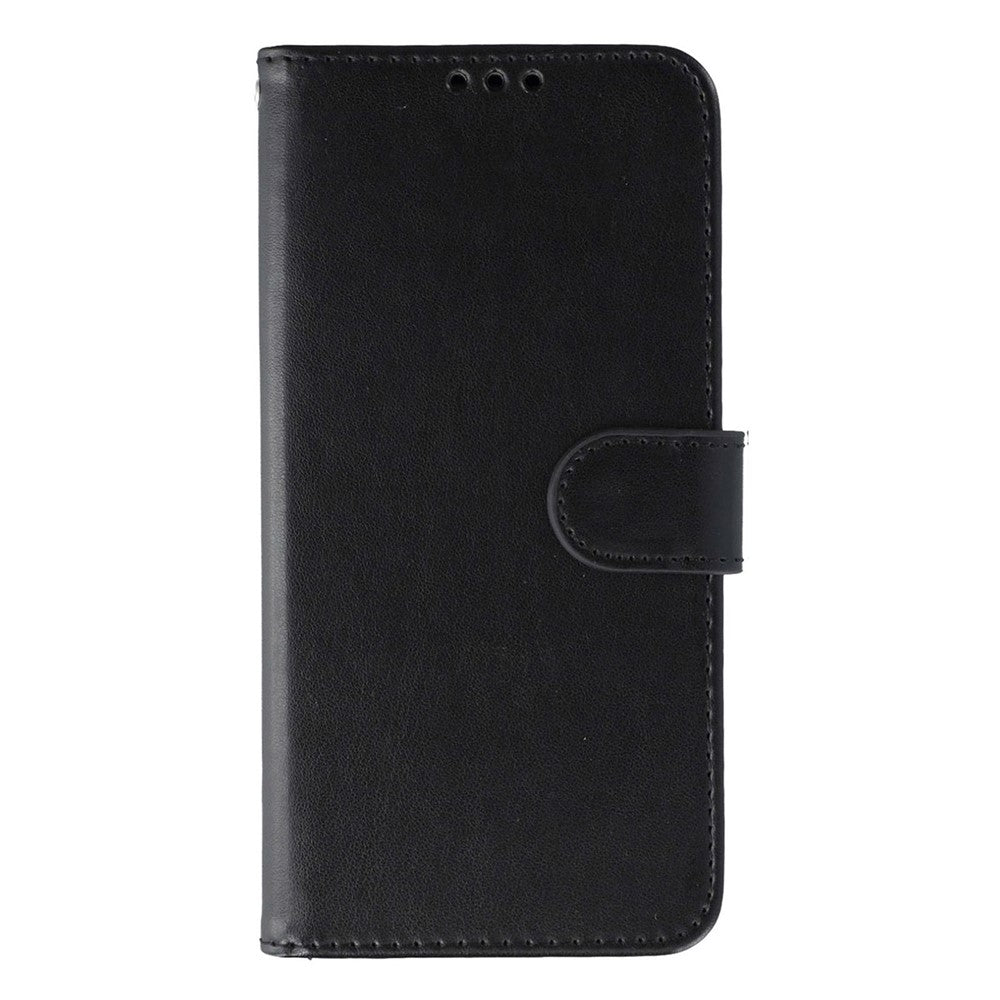 For Samsung Galaxy A57 5G Case PU Leather Flip Wallet Phone Cover with Strap - Black