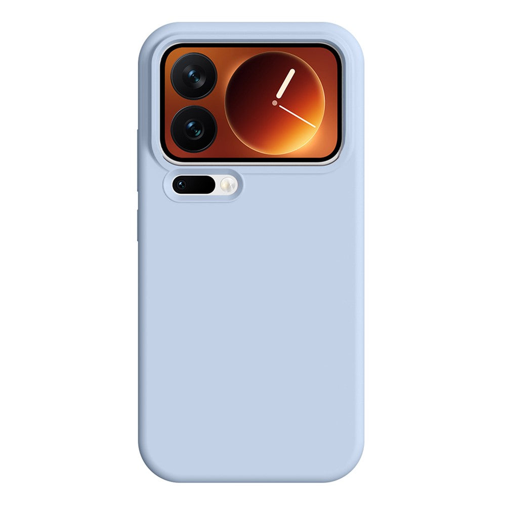 For Xiaomi 17 Pro Max Magnetic Case Skin-friendly Liquid Silicone + PC Phone Cover - Baby Blue