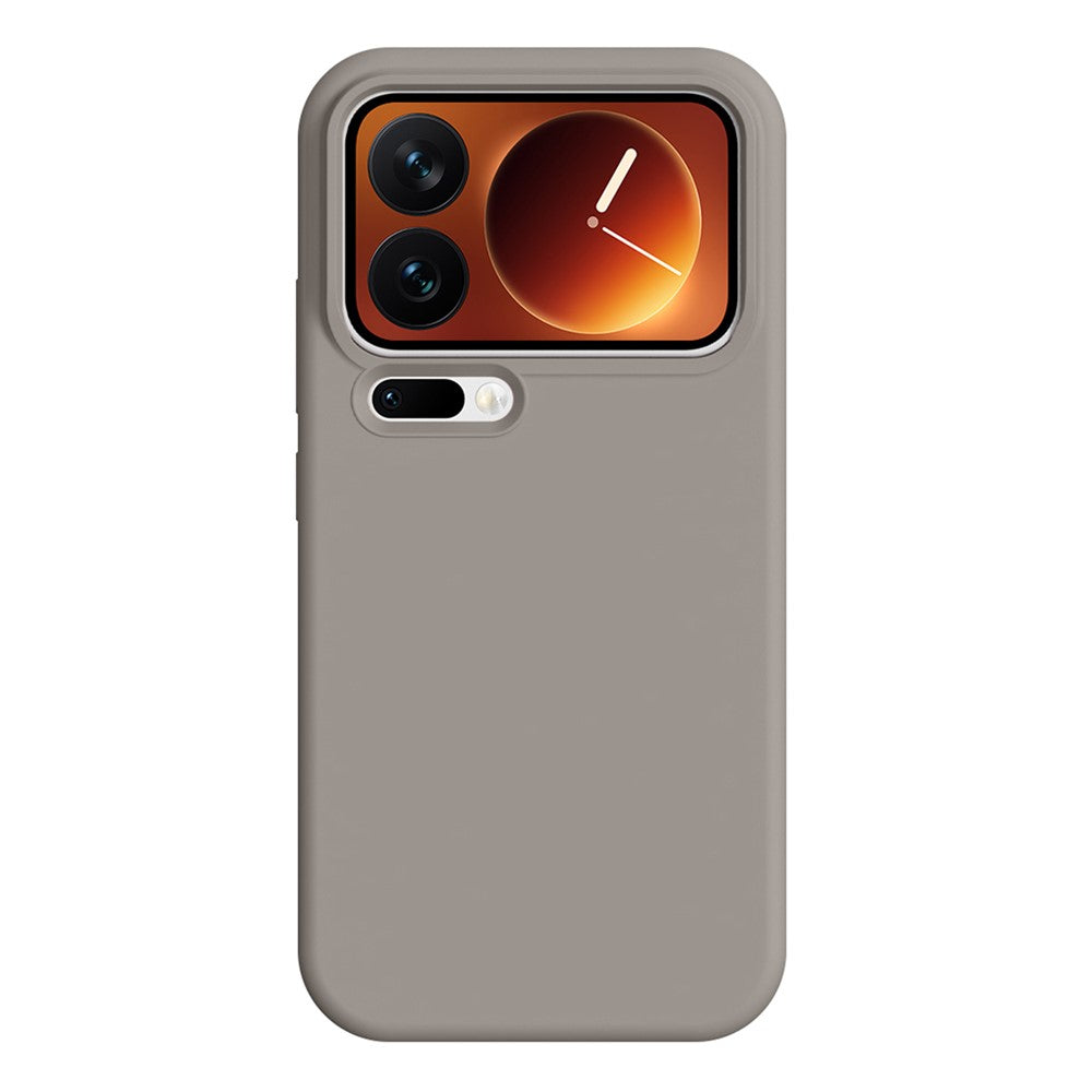 For Xiaomi 17 Pro Max Magnetic Case Skin-friendly Liquid Silicone + PC Phone Cover - Dark Grey