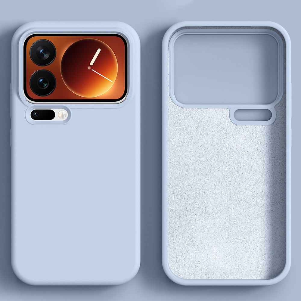 For Xiaomi 17 Pro Magnetic Case Skin-friendly Liquid Silicone + PC Phone Cover - Baby Blue