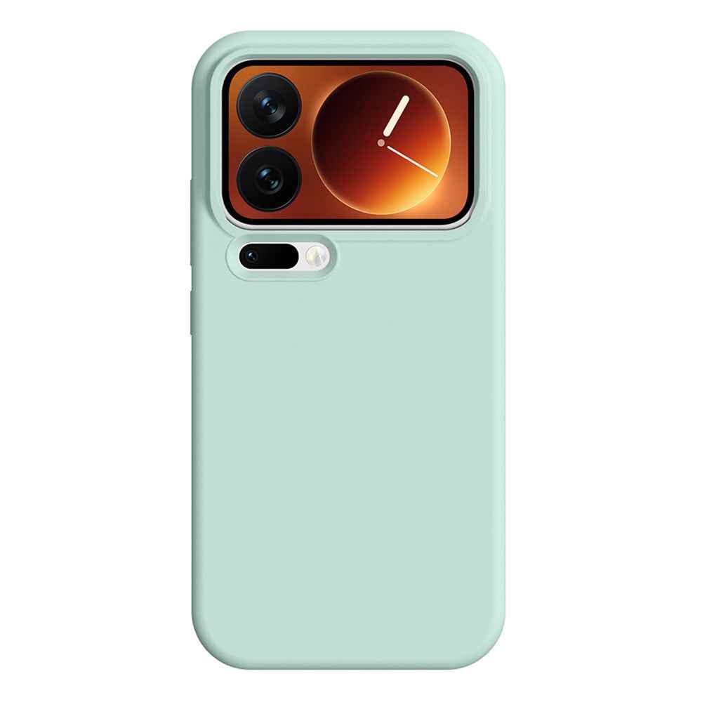For Xiaomi 17 Pro Magnetic Case Skin-friendly Liquid Silicone + PC Phone Cover - Light Green
