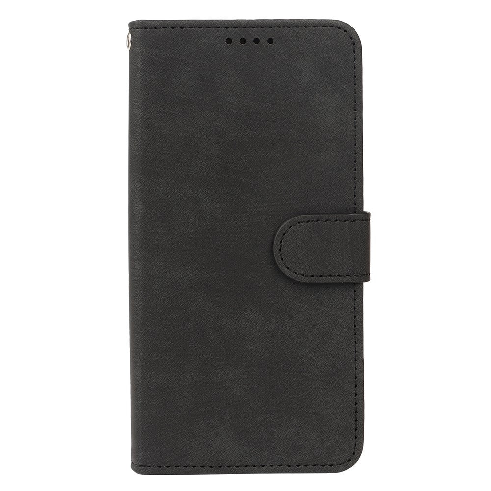 For Samsung Galaxy A57 5G Case Flip Wallet Striped Texture Leather Phone Cover - Black