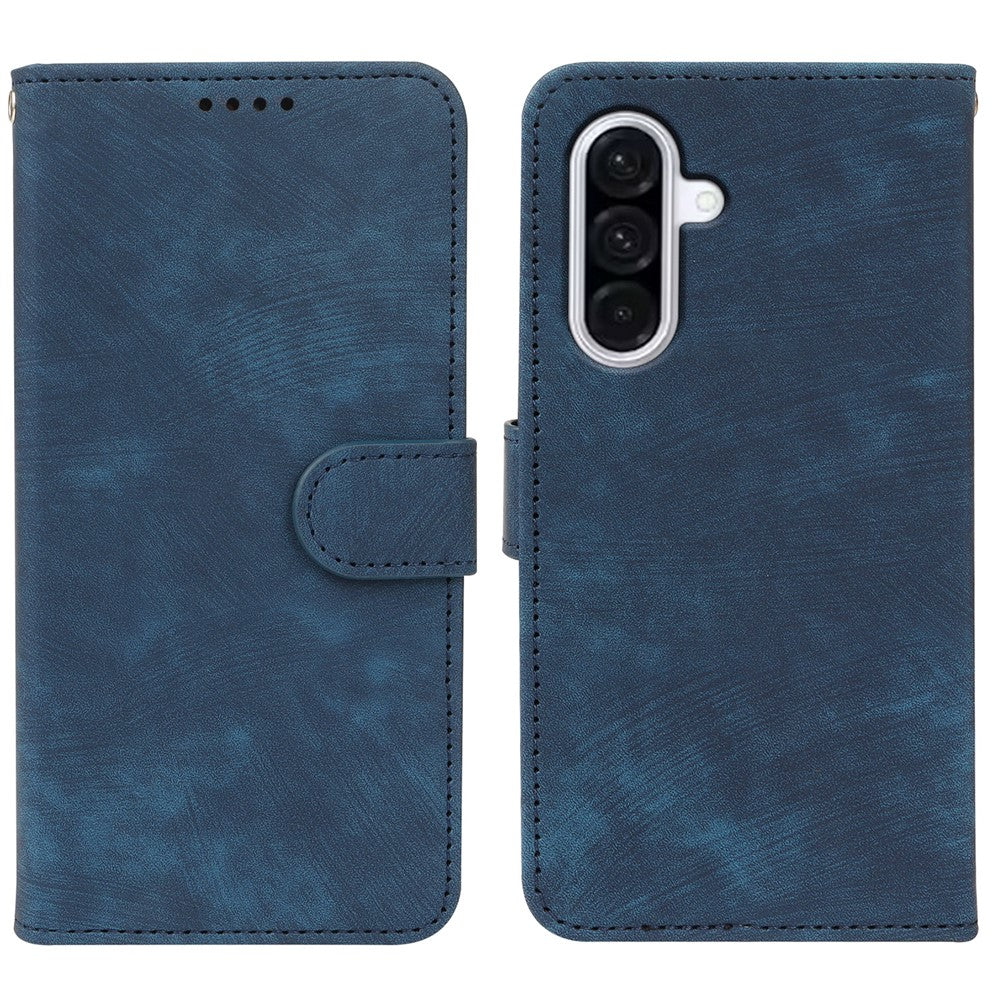 For Samsung Galaxy A57 5G Case Flip Wallet Striped Texture Leather Phone Cover - Blue