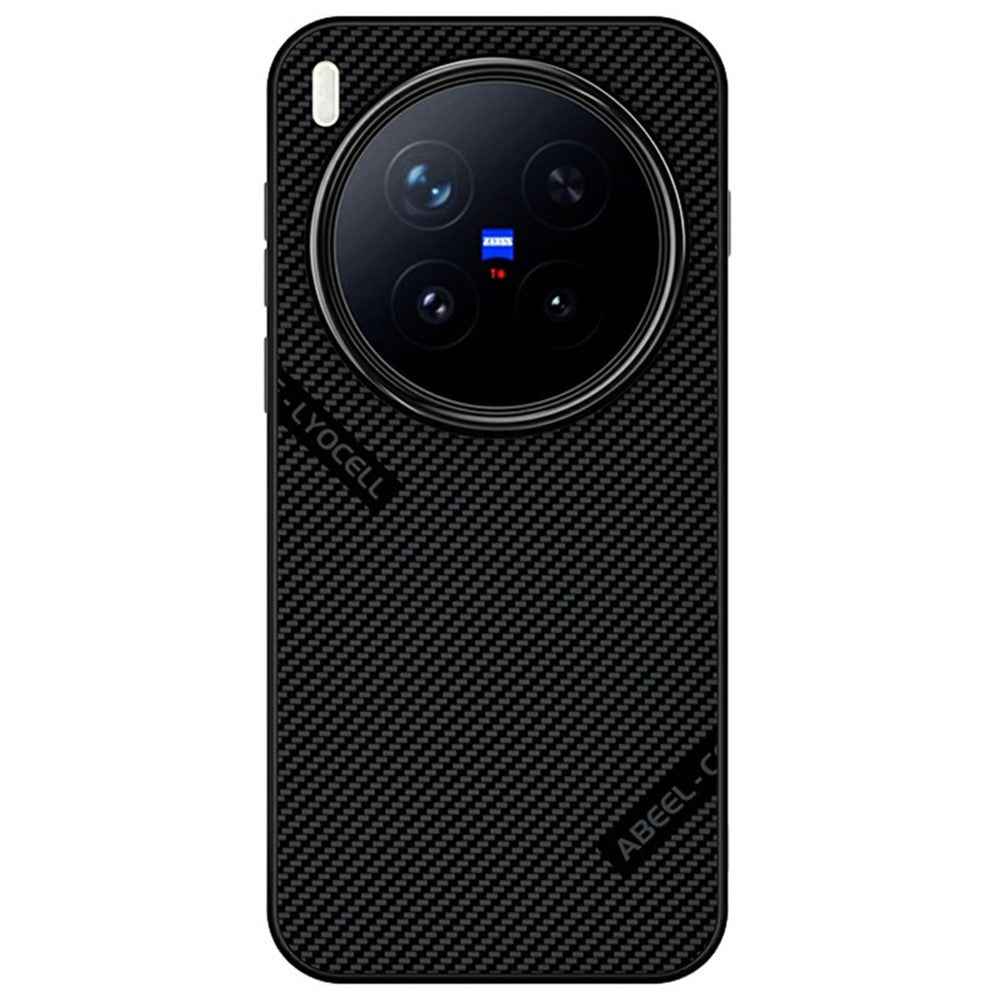 ABEEL CF-Lyocell Series For vivo X300 Pro 5G Magnetic Case Microfiber + PC + E-TPU Phone Cover - No.1