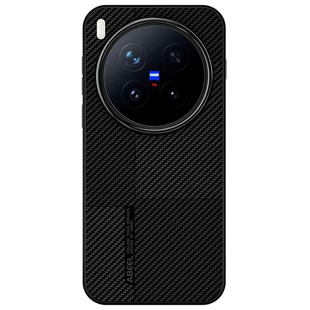 ABEEL CF-Lyocell Series For vivo X300 Pro 5G Magnetic Case Microfiber + PC + E-TPU Phone Cover - No.2