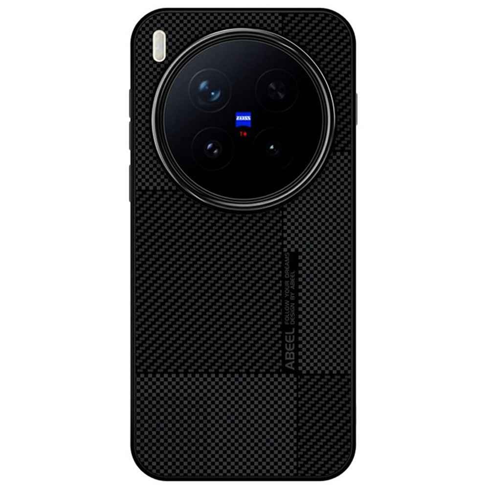 ABEEL CF-Lyocell Series For vivo X300 Pro 5G Magnetic Case Microfiber + PC + E-TPU Phone Cover - No.4