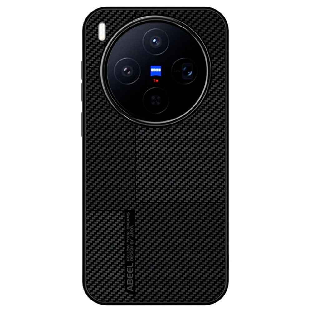 ABEEL CF-Lyocell Series For vivo X300 5G Magnetic Case Microfiber + PC + E-TPU Phone Cover - No.2