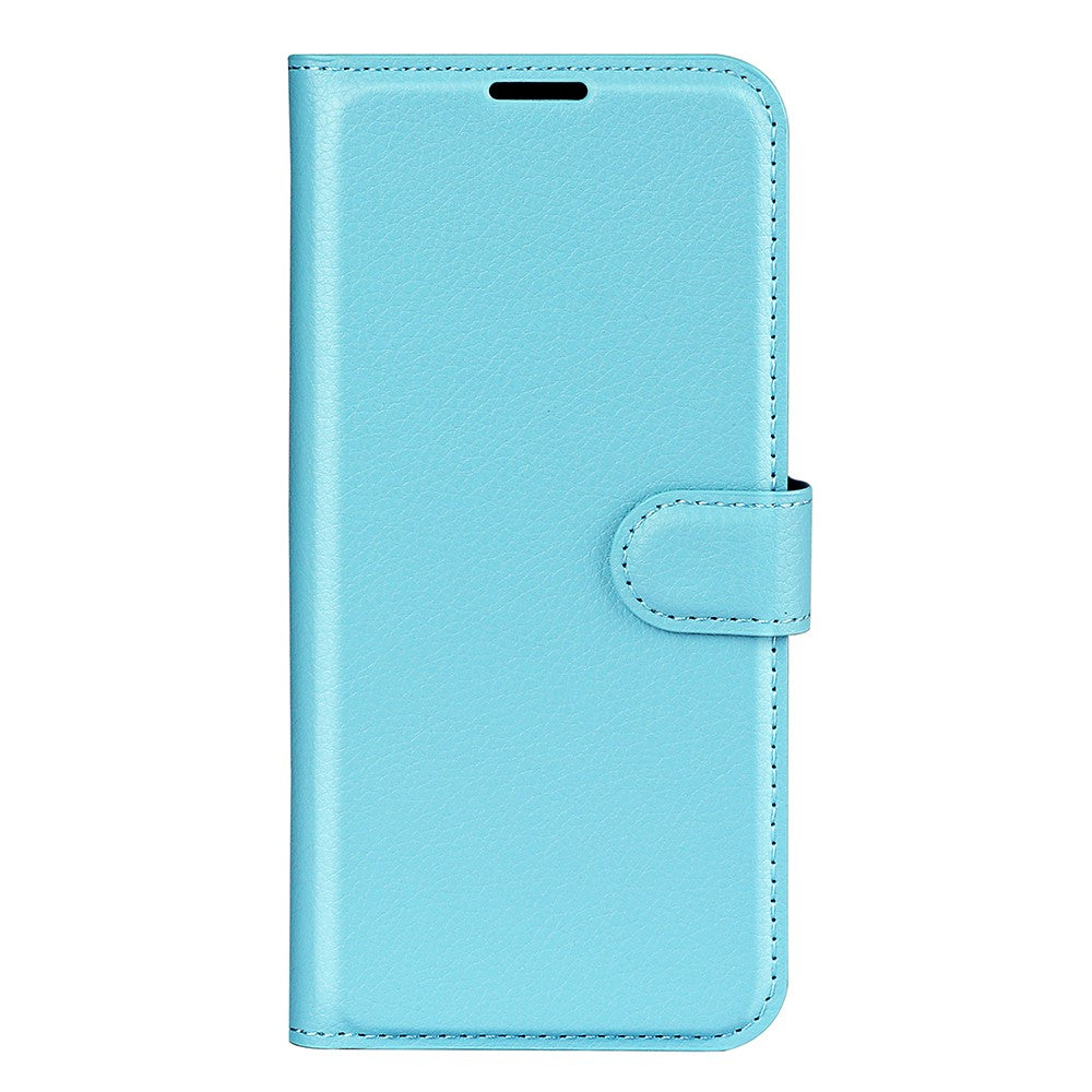 For Samsung Galaxy A57 5G Case Wallet Stand Litchi Texture Shockproof Leather Phone Cover - Blue
