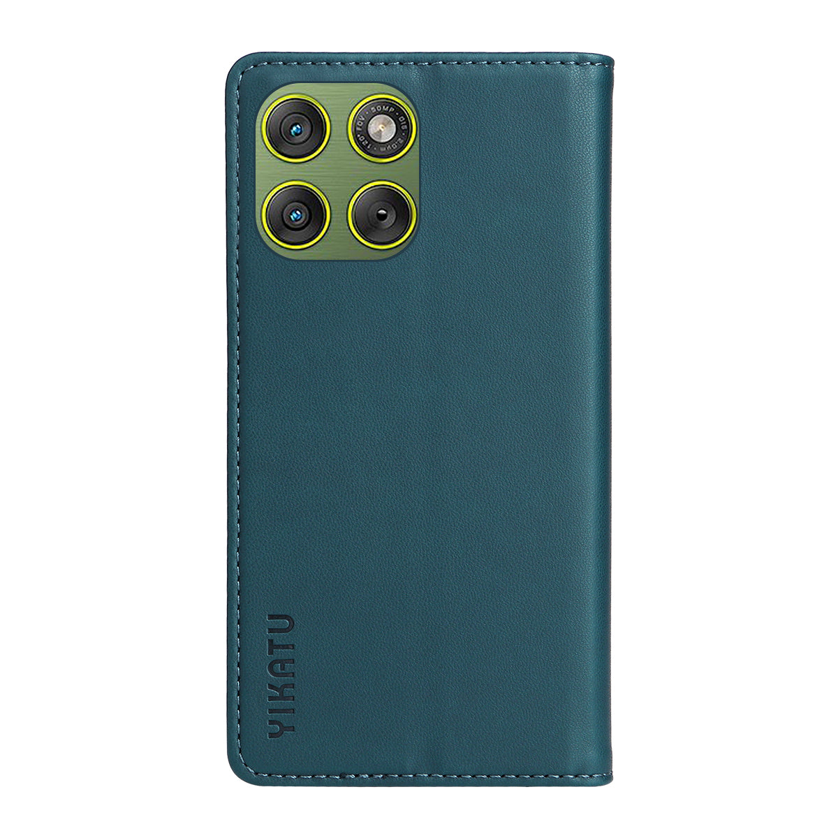 For Motorola Edge 70 5G Phone Cases YIKATU Magnetic Closure PU Leather Mobile Cover - Green