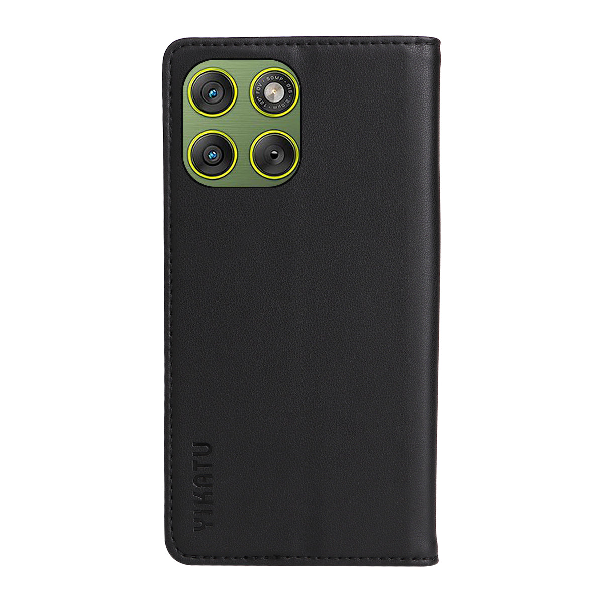 For Motorola Edge 70 5G Phone Cases YIKATU Magnetic Closure PU Leather Mobile Cover - Black