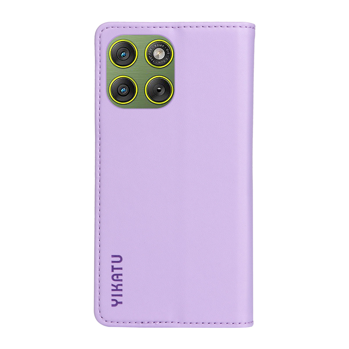For Motorola Edge 70 5G Phone Cases YIKATU Magnetic Closure PU Leather Mobile Cover -  Light Purple