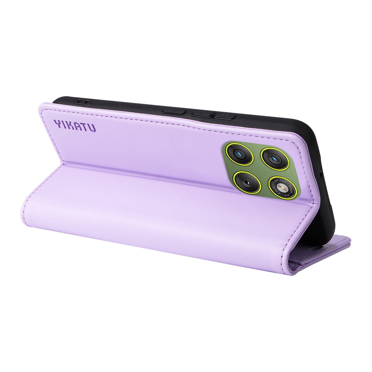 For Motorola Edge 70 5G Phone Cases YIKATU Magnetic Closure PU Leather Mobile Cover -  Light Purple
