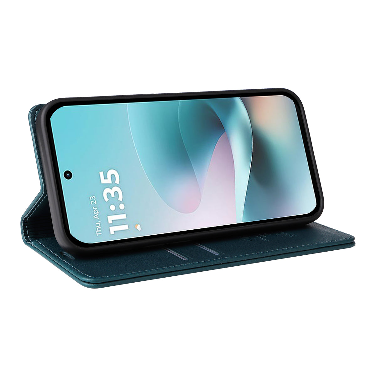 For Motorola Moto G57 Power 5G / Motorola Moto G100 5G (2025) / Motorola Moto G67 Power 5G Phone Cases YIKATU Magnetic Closure PU Leather Mobile Cover - Green