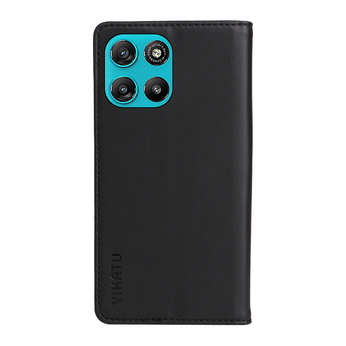 For Motorola Moto G57 Power 5G / Motorola Moto G100 5G (2025) / Motorola Moto G67 Power 5G Phone Cases YIKATU Magnetic Closure PU Leather Mobile Cover - Black