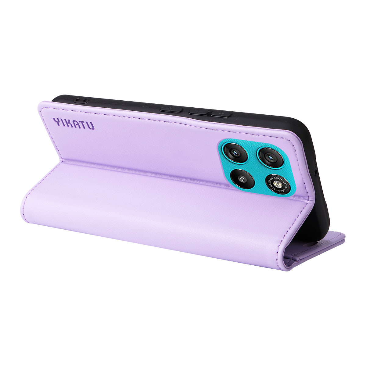 For Motorola Moto G57 Power 5G / Motorola Moto G100 5G (2025) / Motorola Moto G67 Power 5G Phone Cases YIKATU Magnetic Closure PU Leather Mobile Cover -  Light Purple