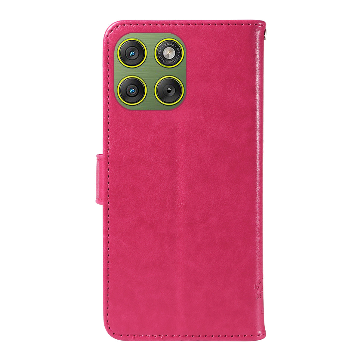 For Motorola Edge 70 5G Phone Case with Stand Cat Tree Pattern Leather Wallet Mobile Cover - Rose