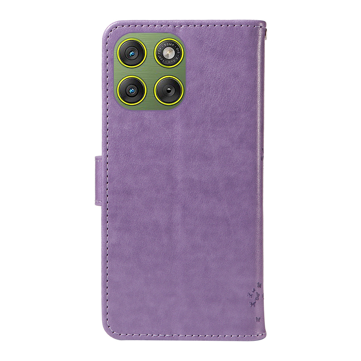 For Motorola Edge 70 5G Phone Case with Stand Cat Tree Pattern Leather Wallet Mobile Cover -  Light Purple