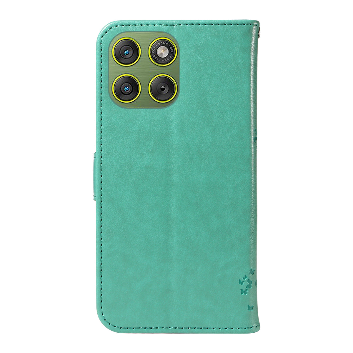 For Motorola Edge 70 5G Phone Case with Stand Cat Tree Pattern Leather Wallet Mobile Cover - Green