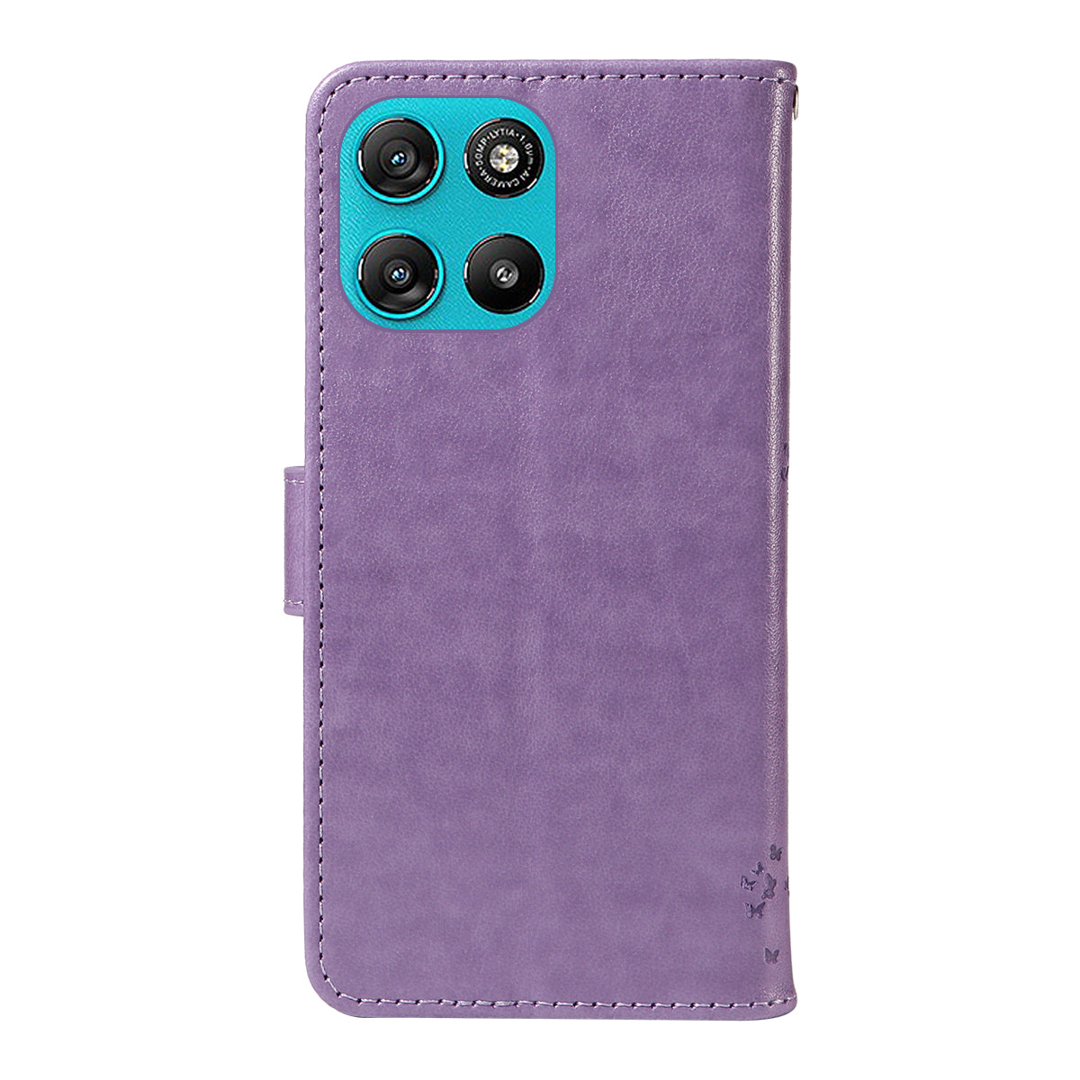 For Motorola Moto G57 Power 5G / Motorola Moto G100 5G (2025) / Motorola Moto G67 Power 5G Phone Case with Stand Cat Tree Pattern Leather Wallet Mobile Cover -  Light Purple