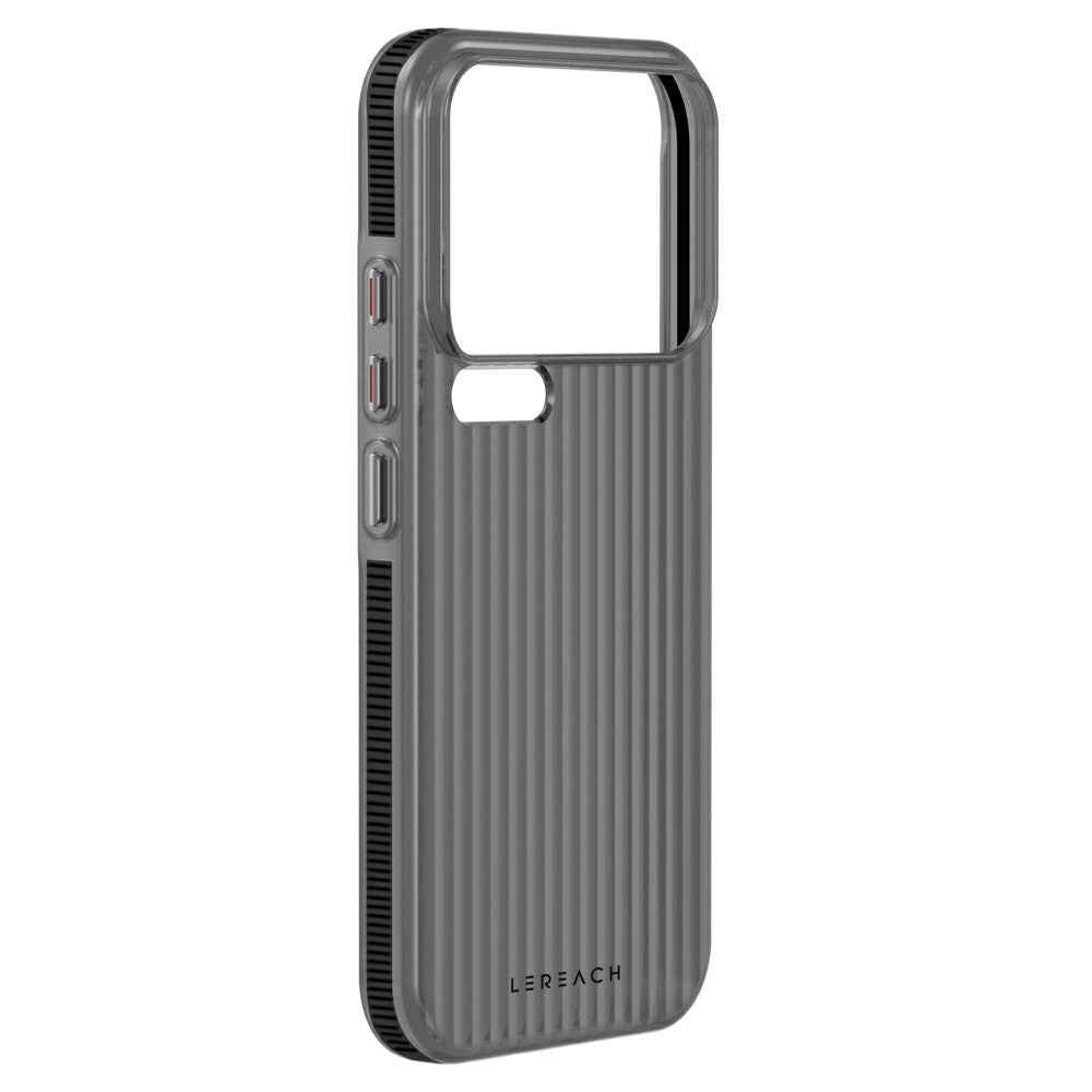 LEREACH TOC Series for Xiaomi 17 Pro Case Flowing Grid PC Phone Cover - Black
