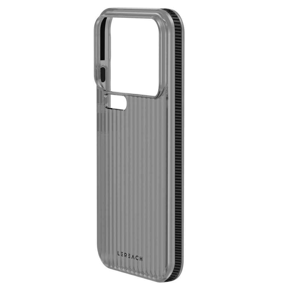 LEREACH TOC Series for Xiaomi 17 Pro Case Flowing Grid PC Phone Cover - Black