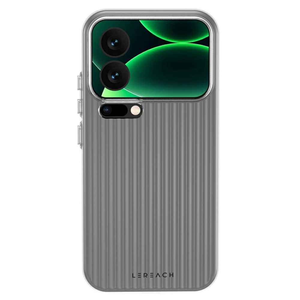 LEREACH TOC Series for Xiaomi 17 Pro Case Flowing Grid PC Phone Cover - White