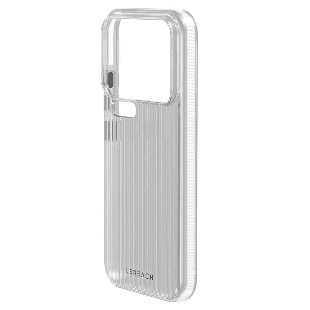LEREACH TOC Series for Xiaomi 17 Pro Case Flowing Grid PC Phone Cover - White