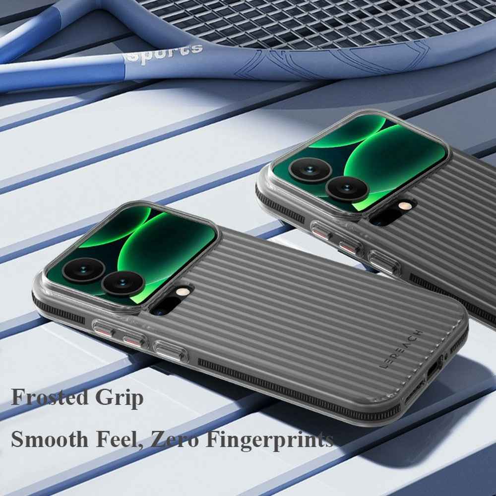 LEREACH TOC Series for Xiaomi 17 Pro Case Flowing Grid PC Phone Cover - White