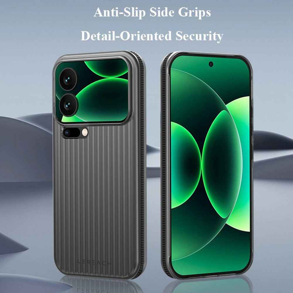 LEREACH TOC Series for Xiaomi 17 Pro Case Flowing Grid PC Phone Cover - White