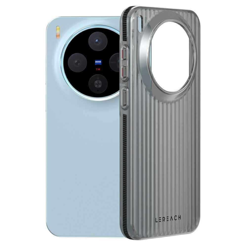 LEREACH TOC Series for vivo X300 5G Case Flowing Grid PC Phone -  Black