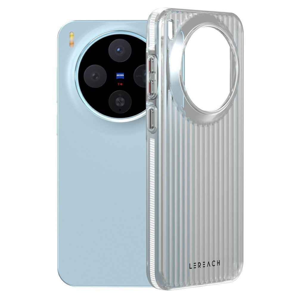 LEREACH TOC Series for vivo X300 5G Case Flowing Grid PC Phone -  White