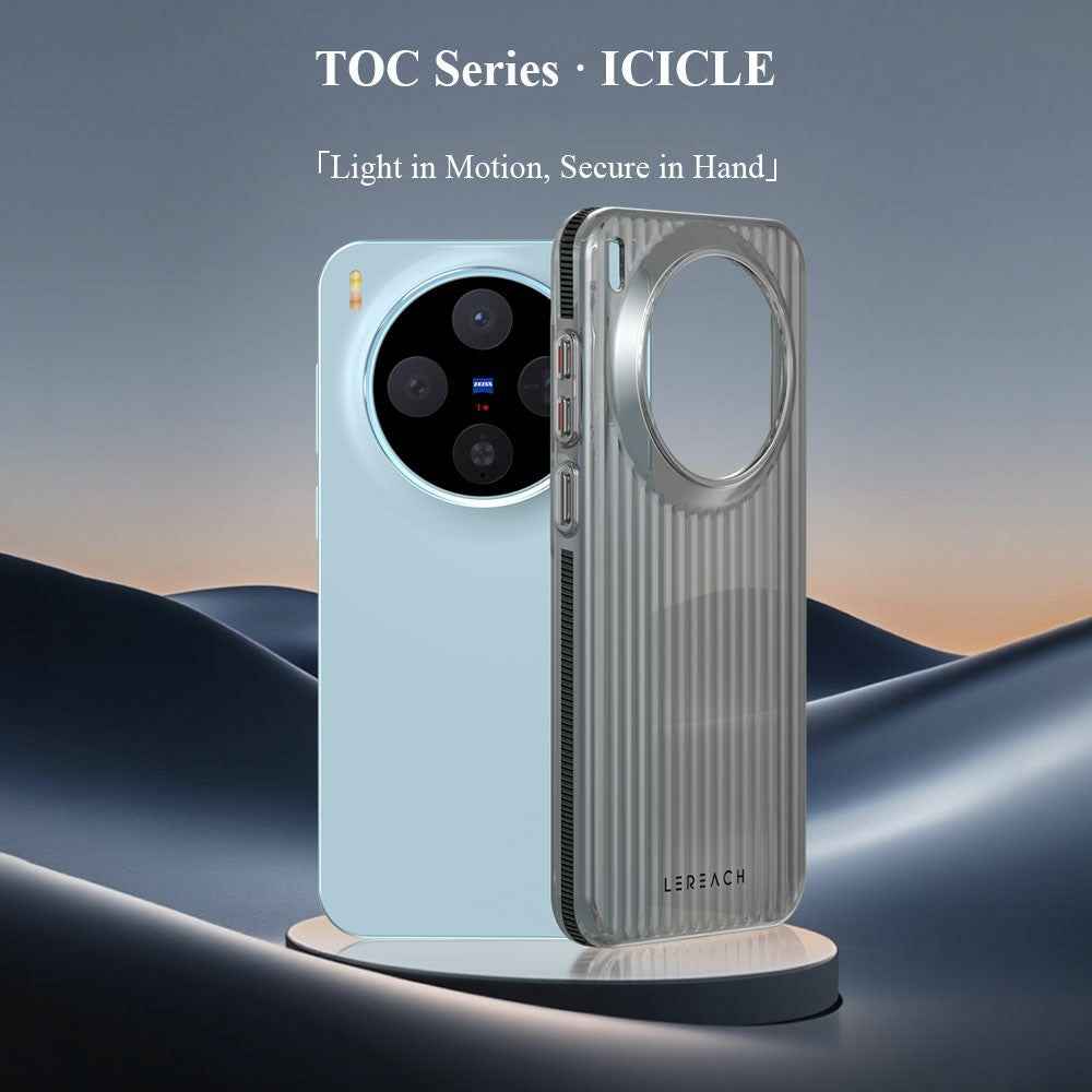 LEREACH TOC Series for vivo X300 5G Case Flowing Grid PC Phone -  Orange