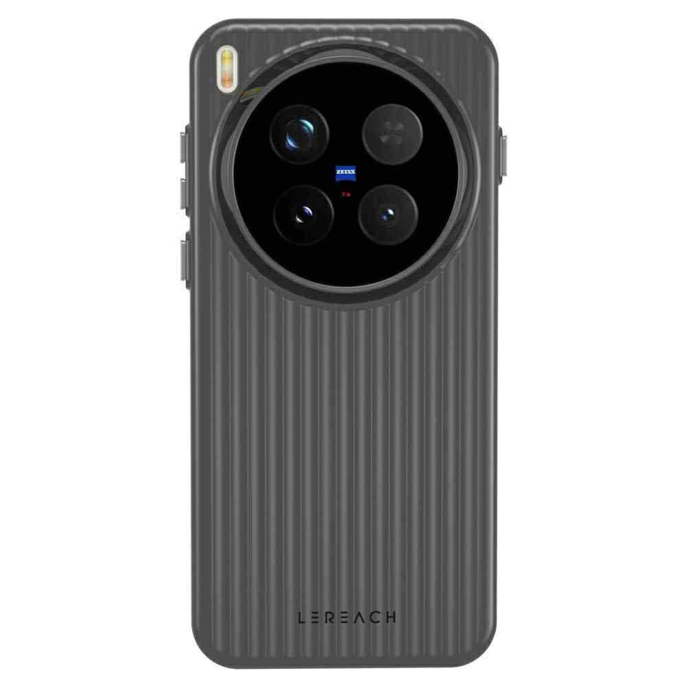 LEREACH TOC Series for vivo X300 Pro 5G Case Flowing Grid PC Phone Cover - Black