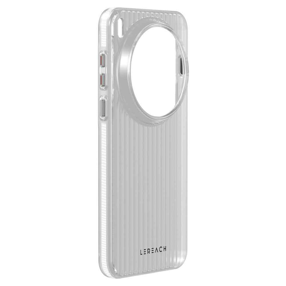 LEREACH TOC Series for vivo X300 Pro 5G Case Flowing Grid PC Phone Cover - White