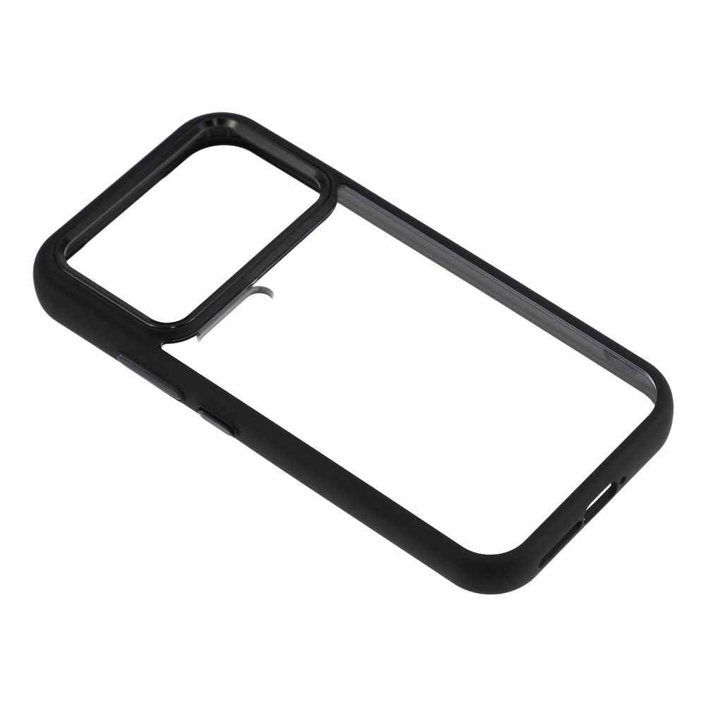 For Xiaomi 17 Pro Case Anti-Drop TPU + PC Clear Phone Back Cover - Black