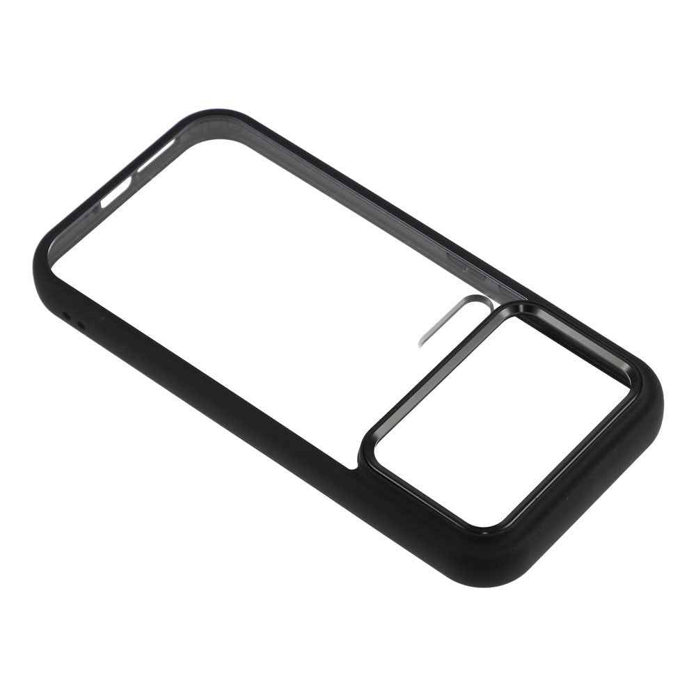 For Xiaomi 17 Pro Case Anti-Drop TPU + PC Clear Phone Back Cover - Black
