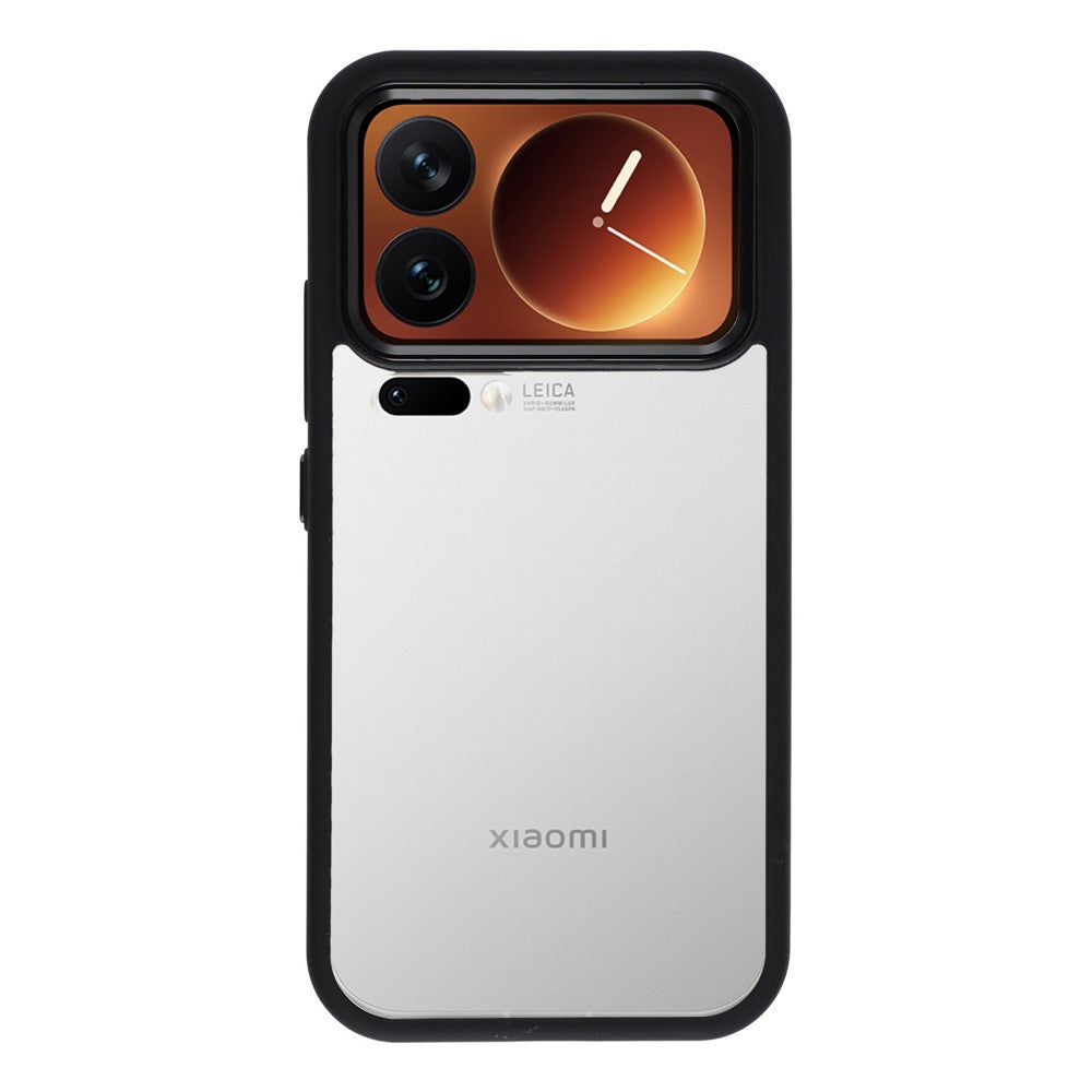 For Xiaomi 17 Pro Max Case Anti-Drop TPU + PC Clear Phone Back Cover - Black