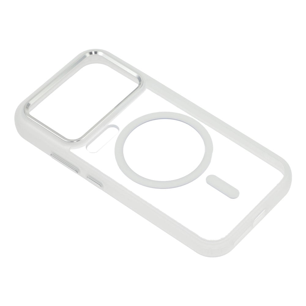 For Xiaomi 17 Pro Max Magnetic Case Anti-Drop TPU + PC Phone Cover - Transparent