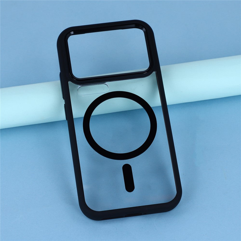 For Xiaomi 17 Pro Max Magnetic Case Anti-Drop TPU + PC Phone Cover - Black