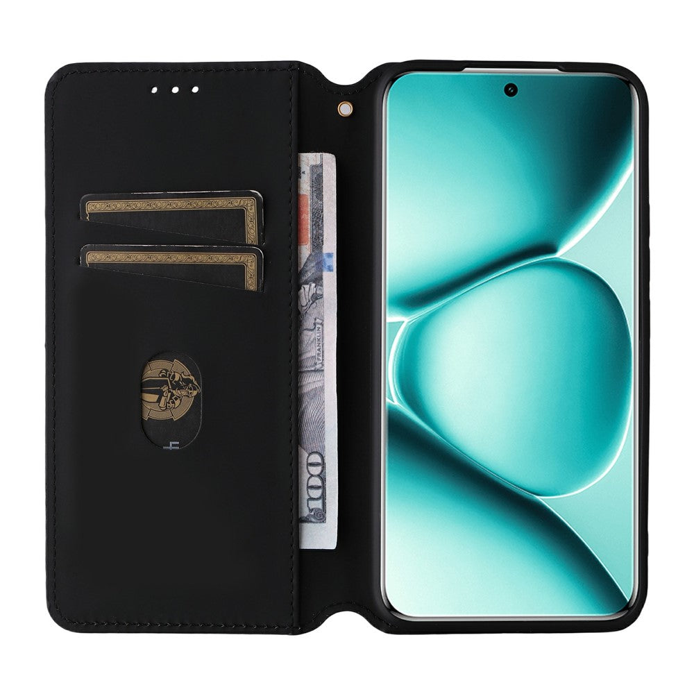 For Xiaomi Redmi Note 15 Pro 4G (Global) Case Wallet Rhombus Imprinted PU Leather Phone Cover - Purple