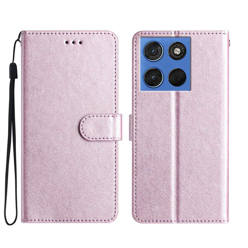 For Motorola Edge 70 5G Wallet Case Leather Folio Phone Cover Magnetic Clasp - Light Purple