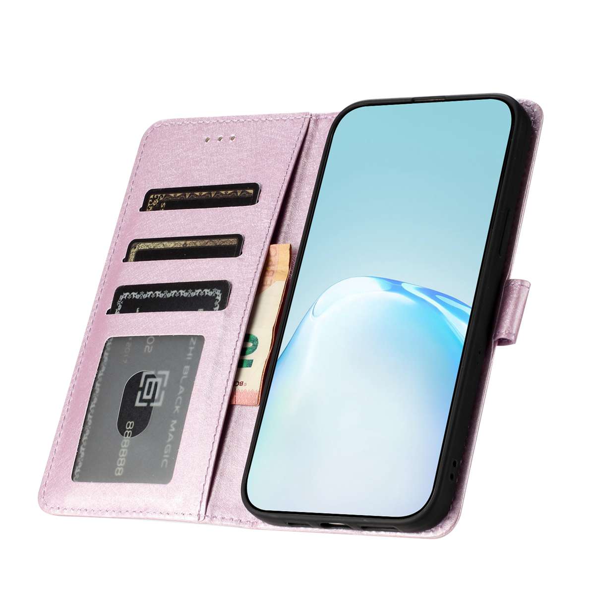 For Motorola Edge 70 5G Wallet Case Leather Folio Phone Cover Magnetic Clasp - Light Purple