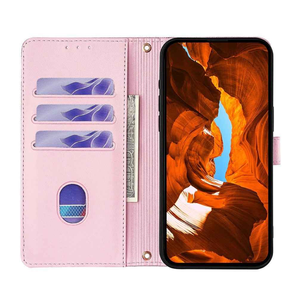 For Xiaomi 17 Pro Case Metal I-Buckle PU Leather Wallet Phone Cover - Rose Gold